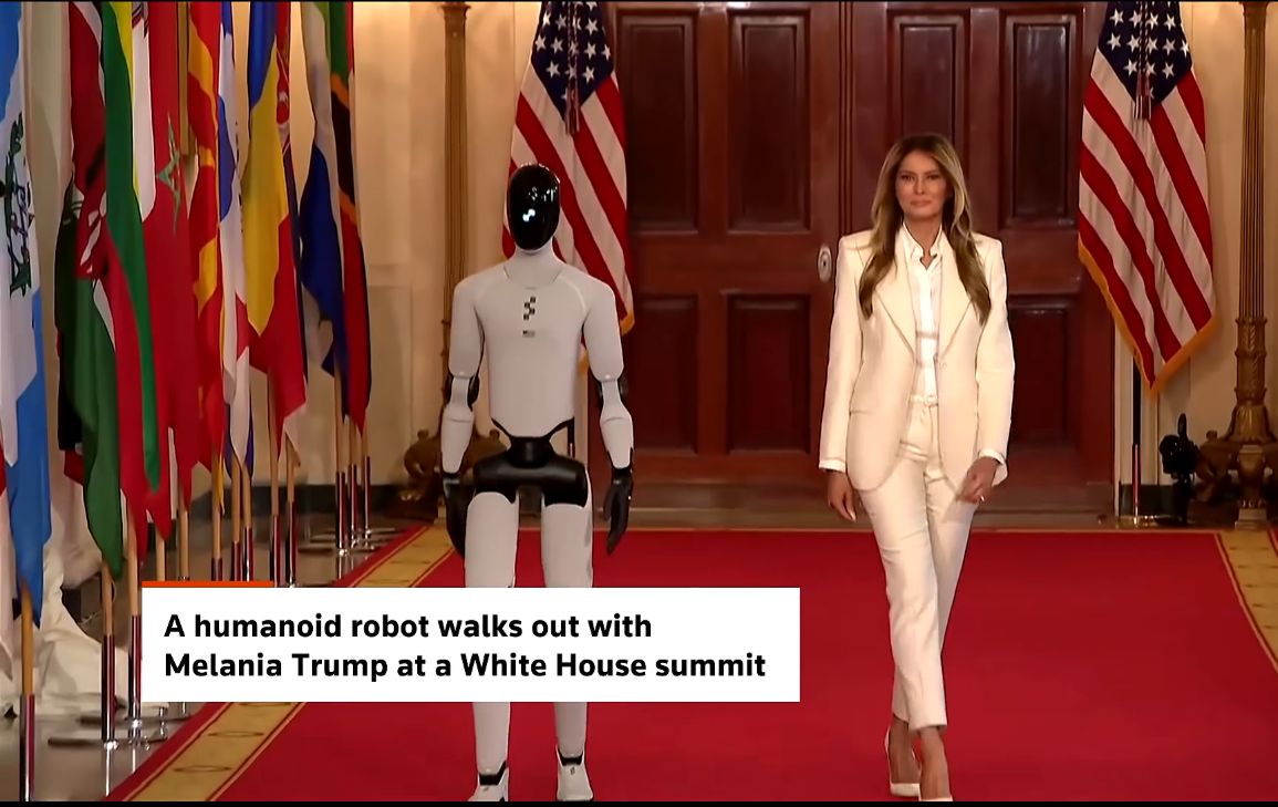 Maison Blanche : Melania Trump et un robot humanoïde ouvrent le sommet « Fostering the Future Together »